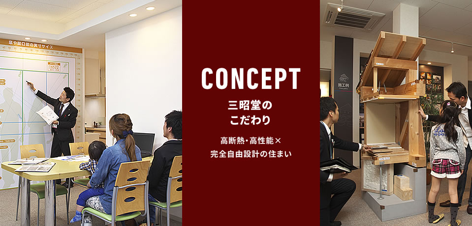 CONCEPT 三昭堂のこだわり